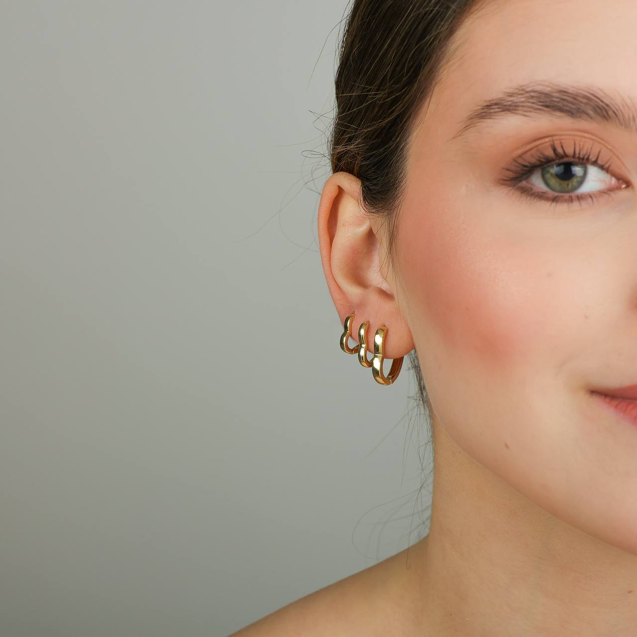 Brinco Trio de coração